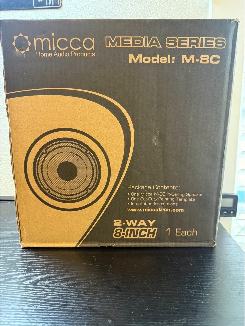 Micca M-8C 8-Inch 2-Way In-Ceiling Speaker - New